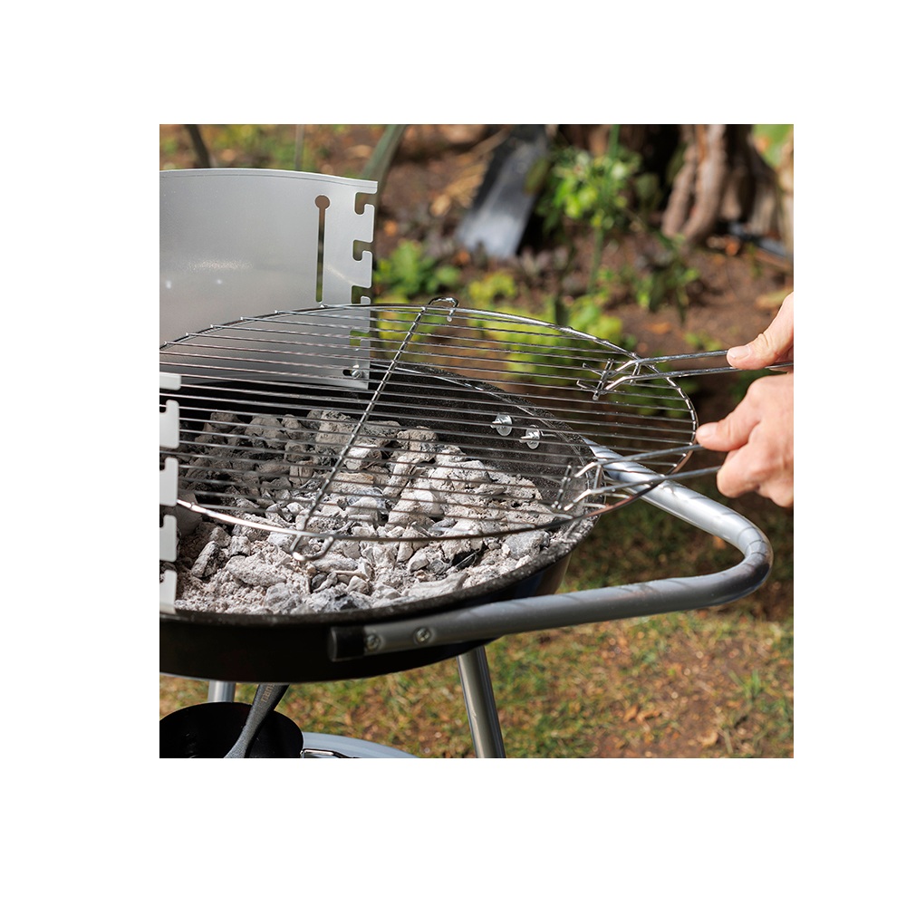 Ψησταριά Κάρβουνου Μεταλλική 47cm με Διπλή Σχάρα 59x47x78cm NAVA BBQ Guru 10-186-217 - 4