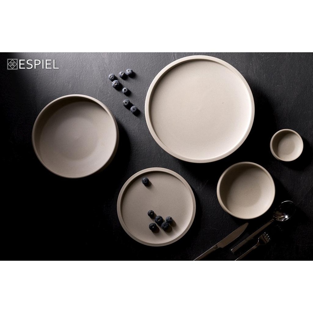 Πιάτο Ρηχό Πορσελάνινο Μπεζ 29x29x2,2cm ESPIEL Blend-In VRA201 - 2