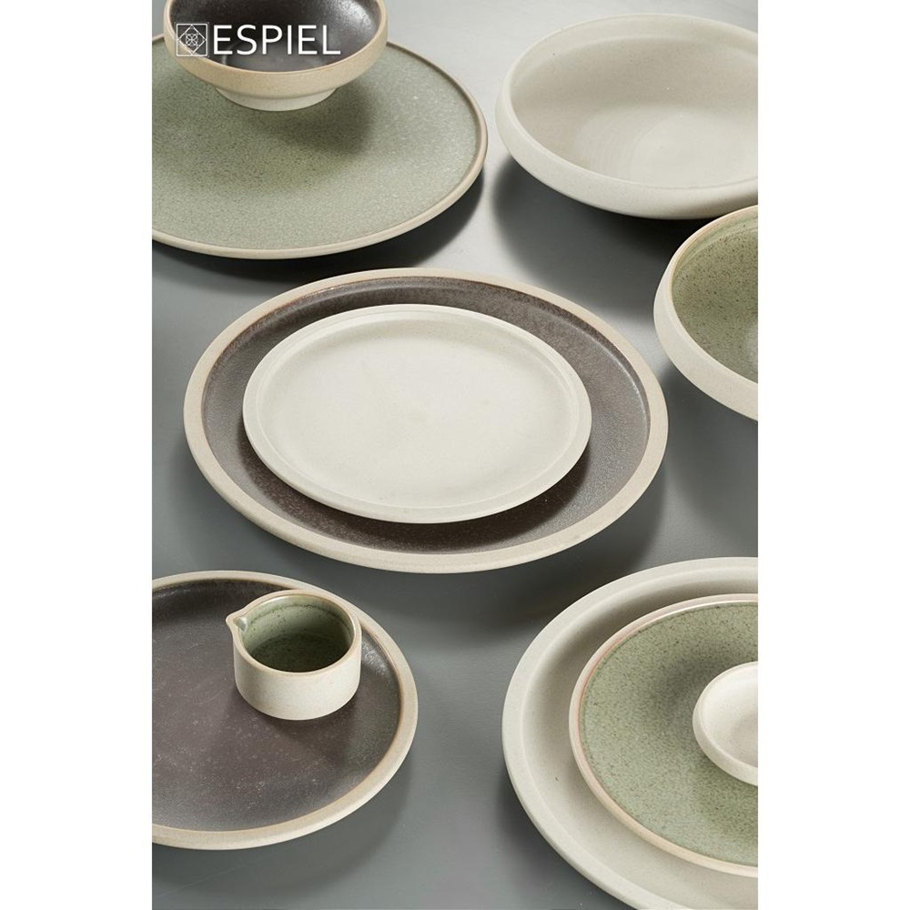 Πιάτο Ρηχό Πορσελάνινο Μπεζ 29x29x2,2cm ESPIEL Blend-In VRA201 - 3