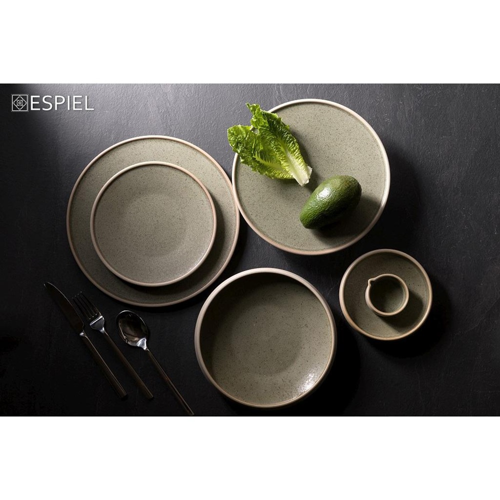 Μπολ Σάλτσας Πορσελάνινο Πράσινο 80ml 7,4x6,8x3,9cm ESPIEL Olive VRA211 - 2