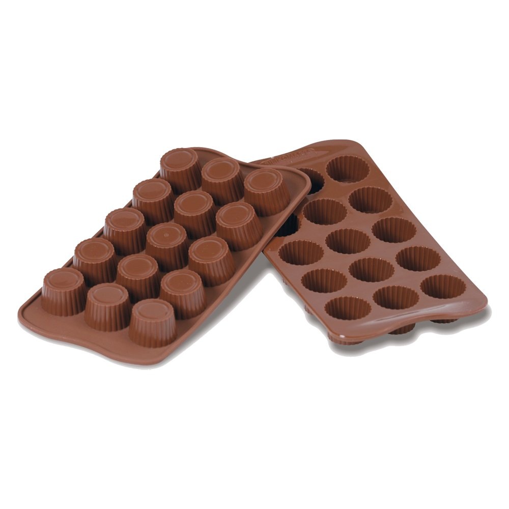 Σιλικονένιο Καλούπι Σοκολατάκια Praline Easy Choc 15 Θέσεων Ø30 mm 150 ml Silikomart 22.107.77.0065 - 