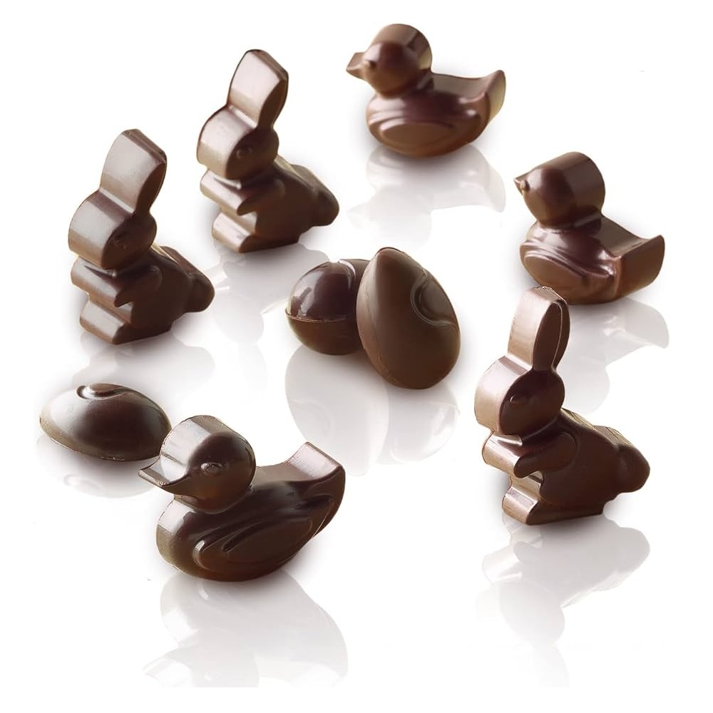 Σιλικονένιο Καλούπι Σοκολατάκια Πάσχα Easy Choc Easter 14 Θέσεων 30x43 mm 84 ml Silikomart 22.105.77.0065 - 2