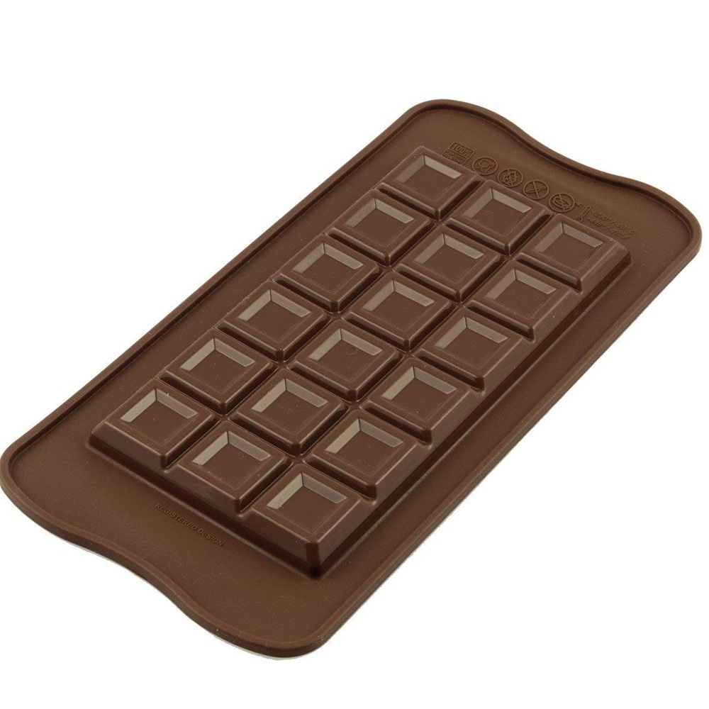 Σιλικονένιο Καλούπι Σοκολάτας Tablette Choco Bar 154x77 mm 91 ml Silikomart 22.137.77.0065 - 