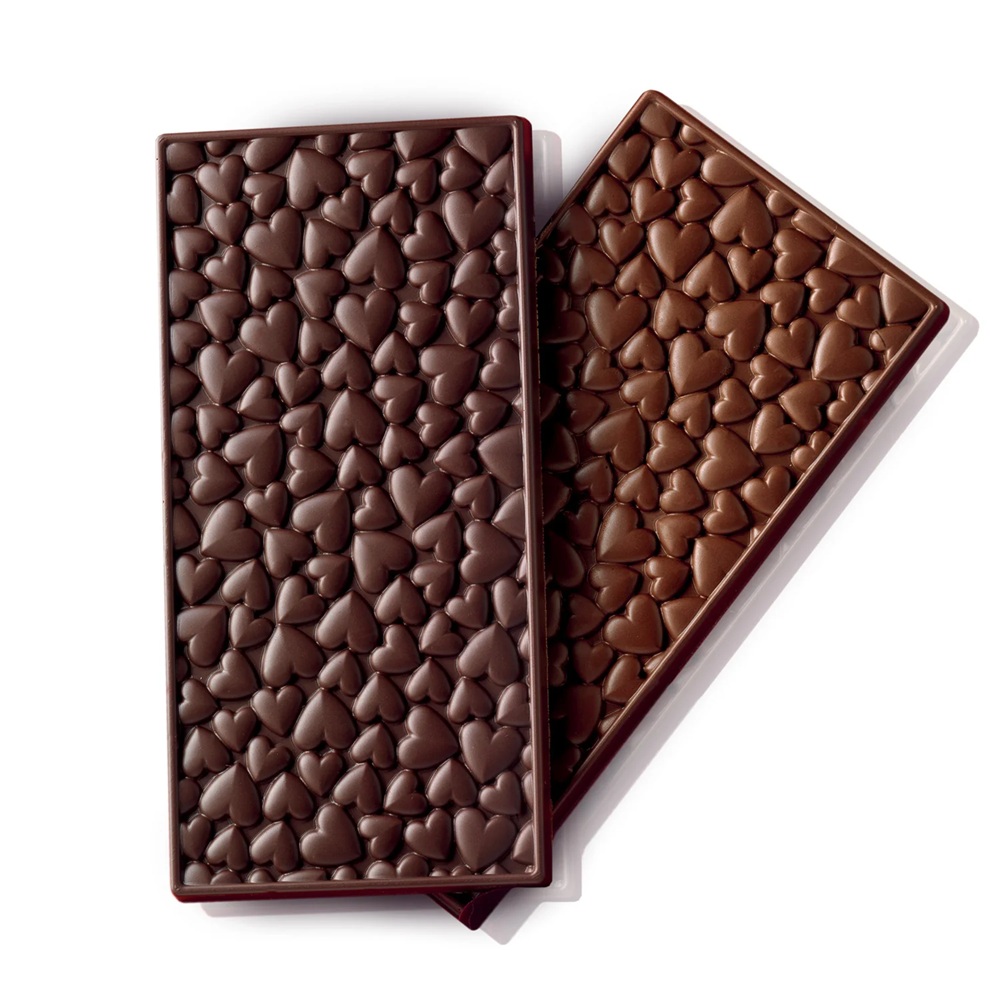 Σιλικονένιο Καλούπι Σοκολάτας Love Choco Bar με Καρδιές 155x76 mm 85 ml Silikomart 22.138.77.0065 - 2