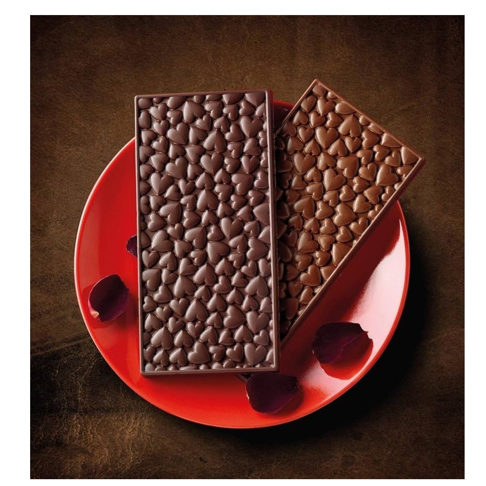 Σιλικονένιο Καλούπι Σοκολάτας Love Choco Bar με Καρδιές 155x76 mm 85 ml Silikomart 22.138.77.0065 - 3