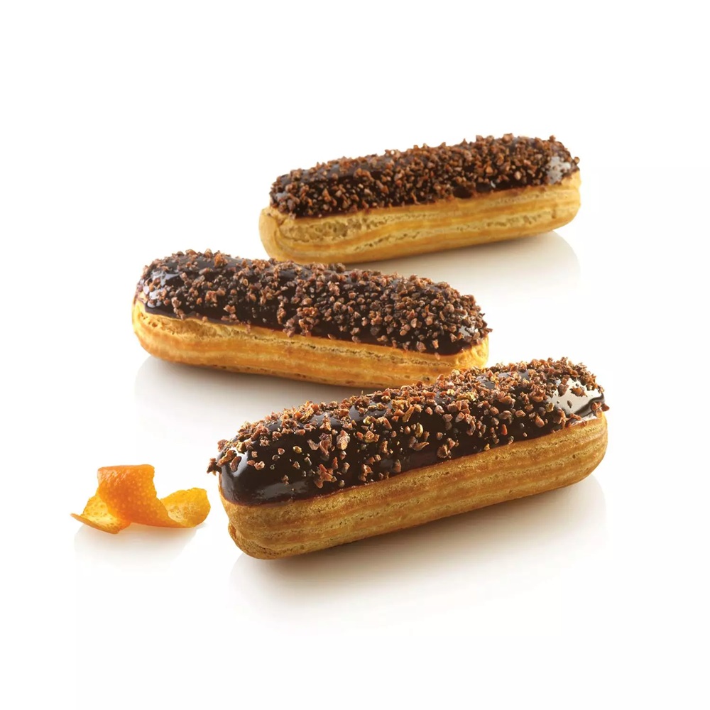 Καλούπι Σιλικόνης Μικροδιάτρητο Éclair 16 Θέσεων 2τμχ 25x125x5mm Airplus 11 Silikomart 70.511.20.0298 - 3