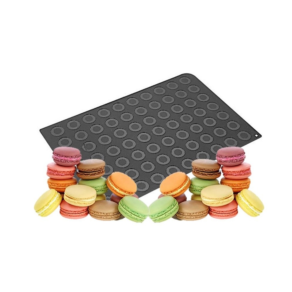 Επιφάνεια Σιλικόνης Για 70 Macarons (Ø40mm) Διαστάσεις 600x400mm Mac02 SilikoMart 33.042.20.0060 - 3