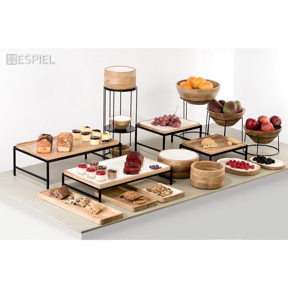Μπολ Ξύλινο Μάνγκο Στρογγυλό 19,5x11cm Espiel AKB212 - 3