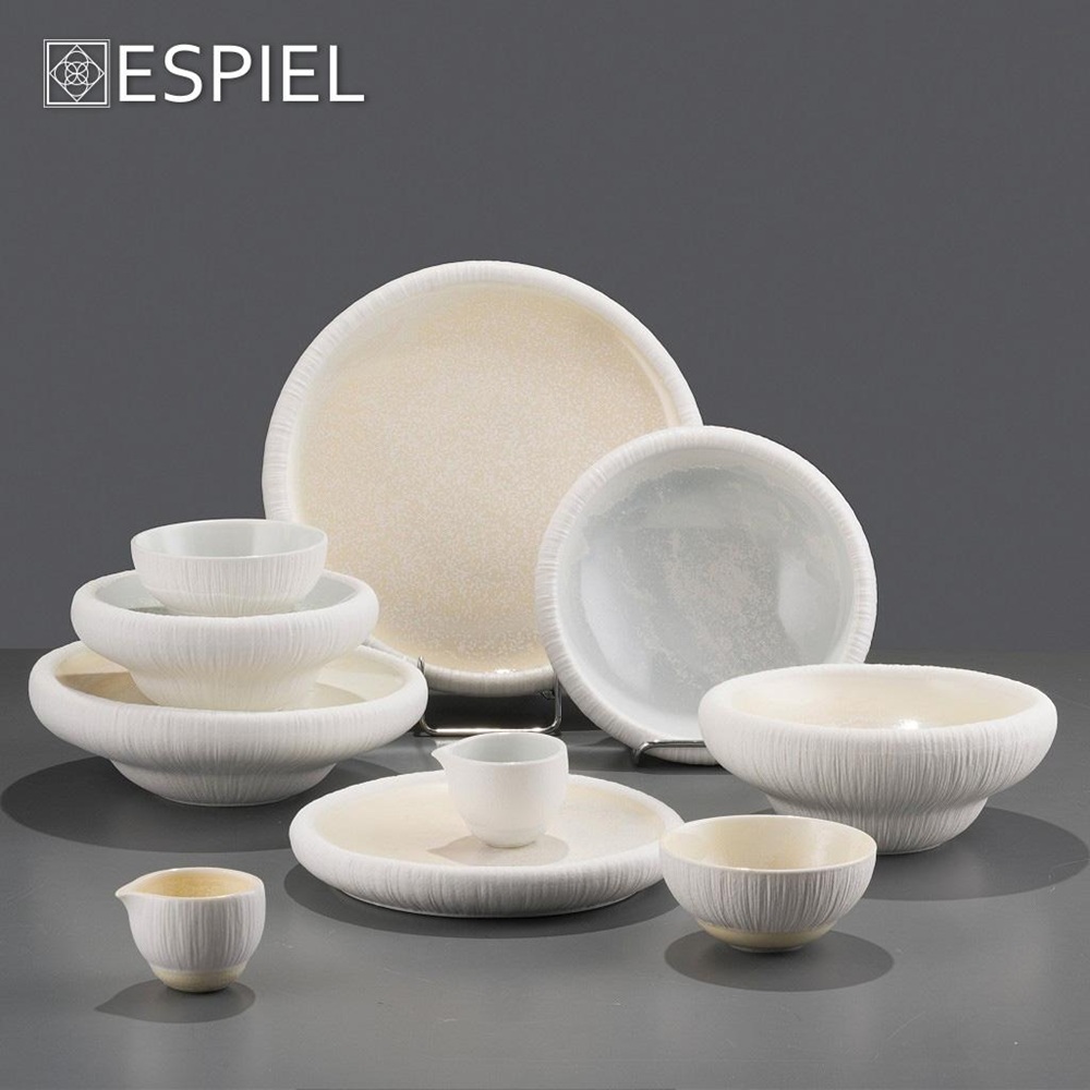Πιάτο Ρηχό Πορσελάνη Διπλότοιχο 22,5x3,2cm Espiel Zen Sun SOR112 - 3