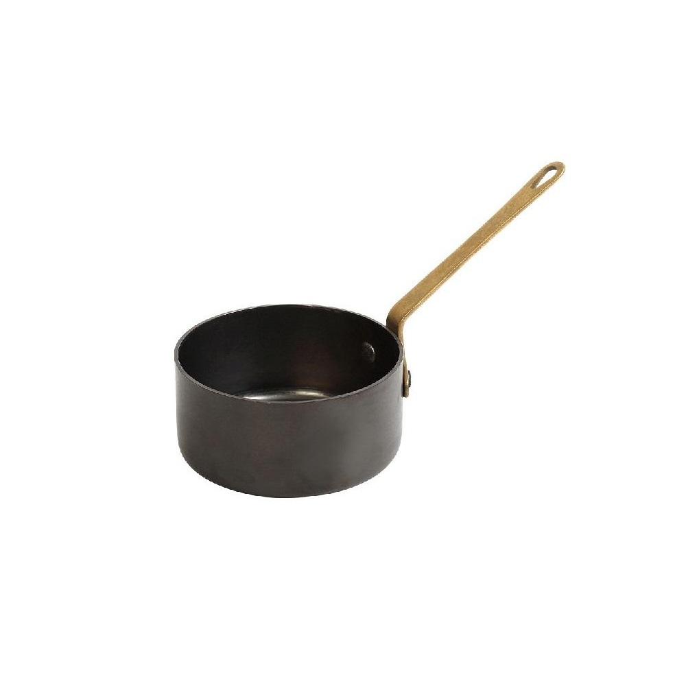 Κατσαρολάκι Snow Black Ανοξείδωτο Μονή Λαβή 160ml 7,7x4cm Espiel FEV401 - 