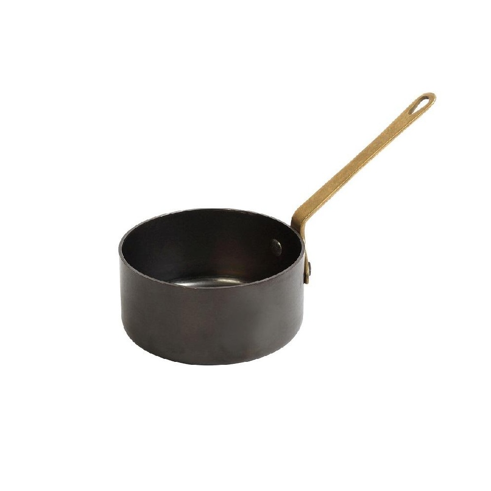 Κατσαρολάκι Snow Black Ανοξείδωτο Μονή Λαβή 300ml 10x5cm Espiel FEV402 - 