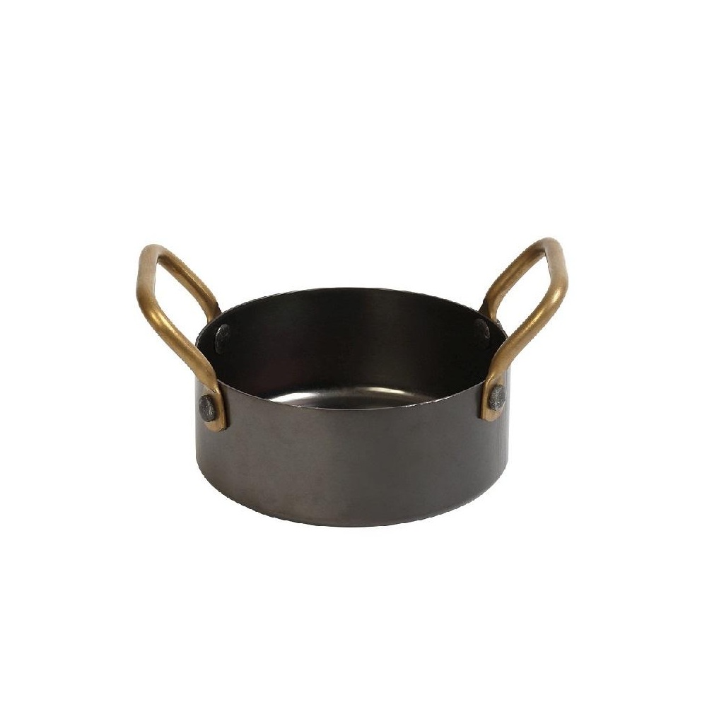 Κατσαρολάκι Snow Black Ανοξείδωτο Διπλή Λαβή 300ml 10x5cm Espiel FEV403 - 