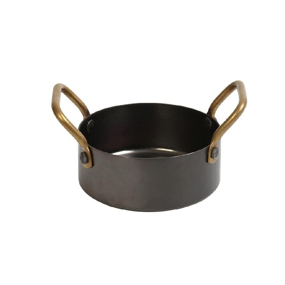 Κατσαρολάκι Snow Black Ανοξείδωτο Διπλή Λαβή 500ml 12x5cm Espiel FEV404 - 