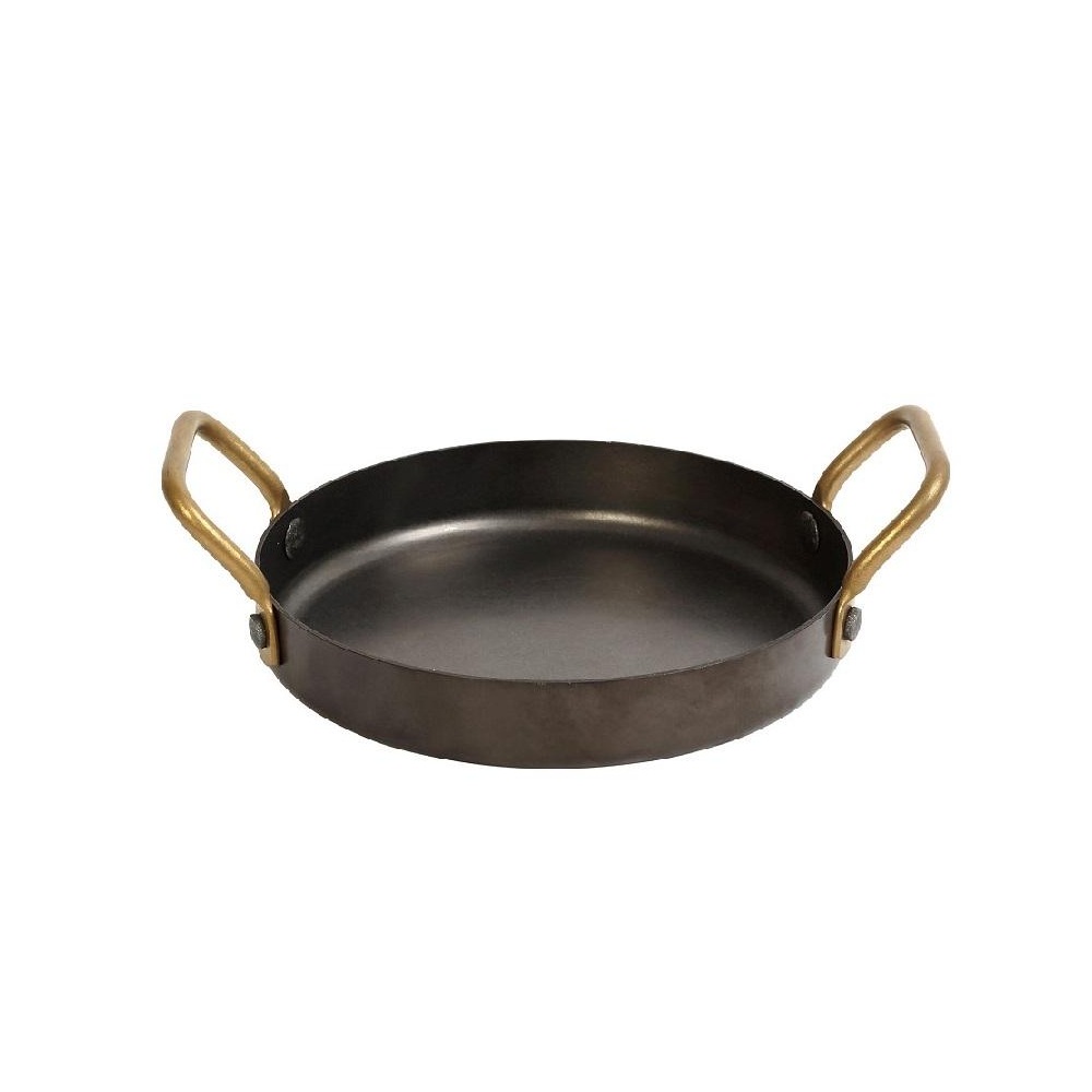 Σαγανάκι Snow Black Ανοξείδωτο Διπλή Λαβή 370ml 14x3cm Espiel FEV405 - 