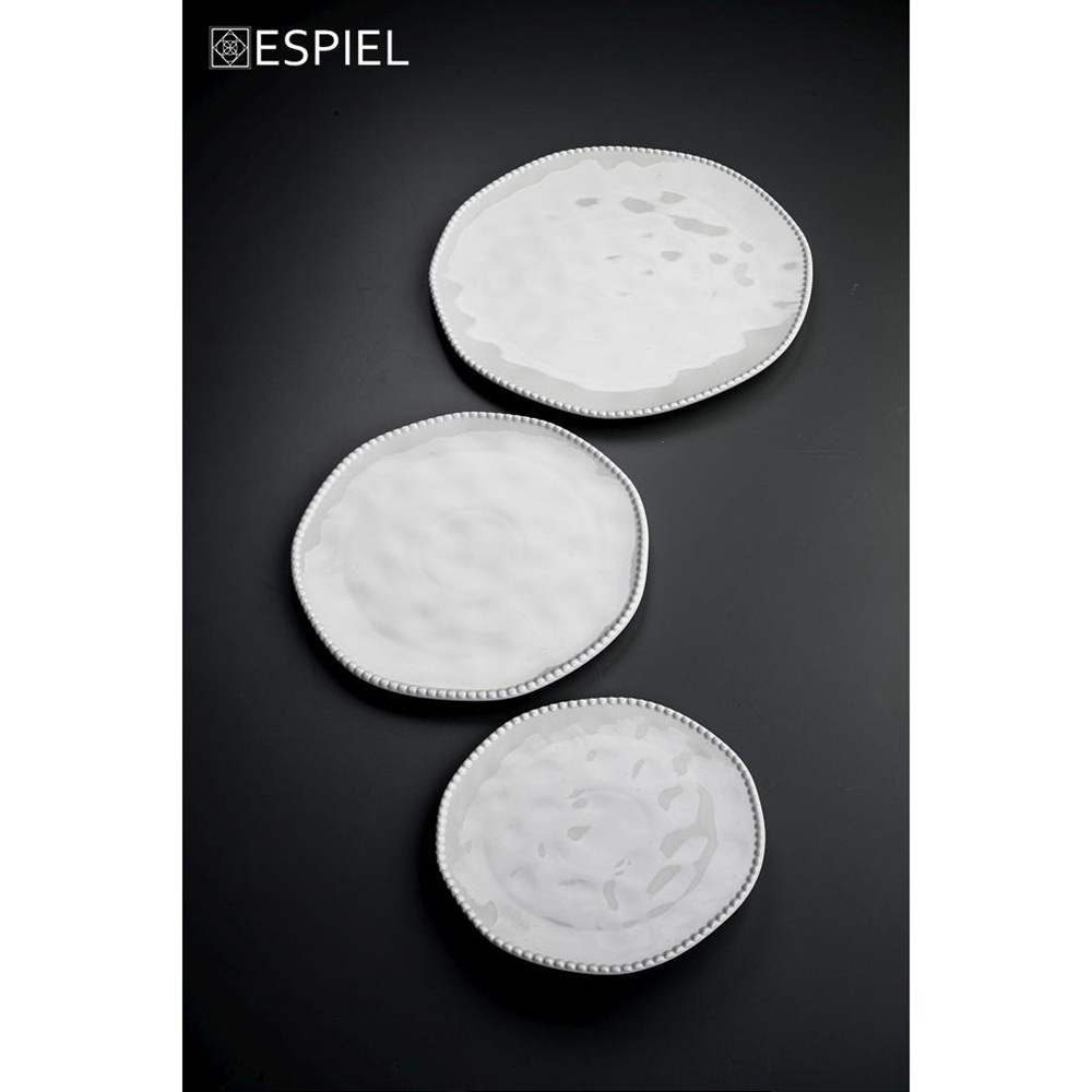 Πιάτο Πορσελάνινο Ρηχό Ivory 20x20cm Espiel Pearl FUK153 - 2