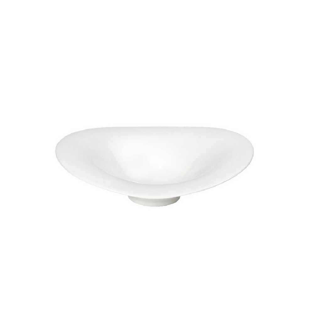 Πιάτο Πορσελάνινο Βαθύ Ivory Κυματιστό 22x21,5cm Espiel Flow FUK160 - 