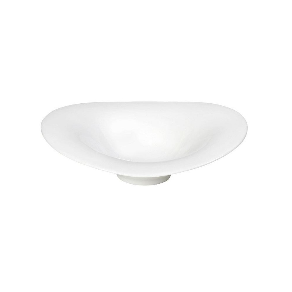 Πιάτο Πορσελάνινο Βαθύ Ivory Κυματιστό 26x25cm Espiel Flow FUK161 - 
