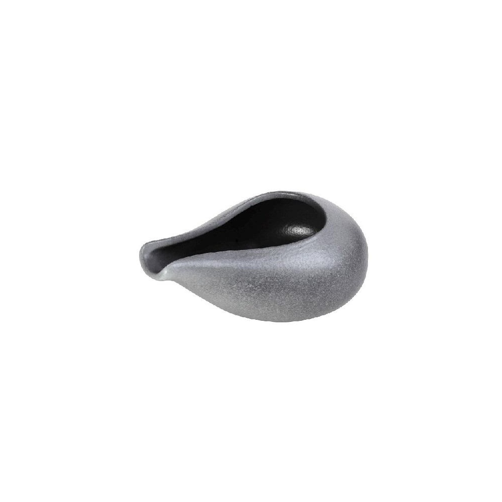 Σαλτσιέρα Πορσελάνη Γκρι 125ml 9,8x7,4x5,2cm Espiel Siders FUK333 - 