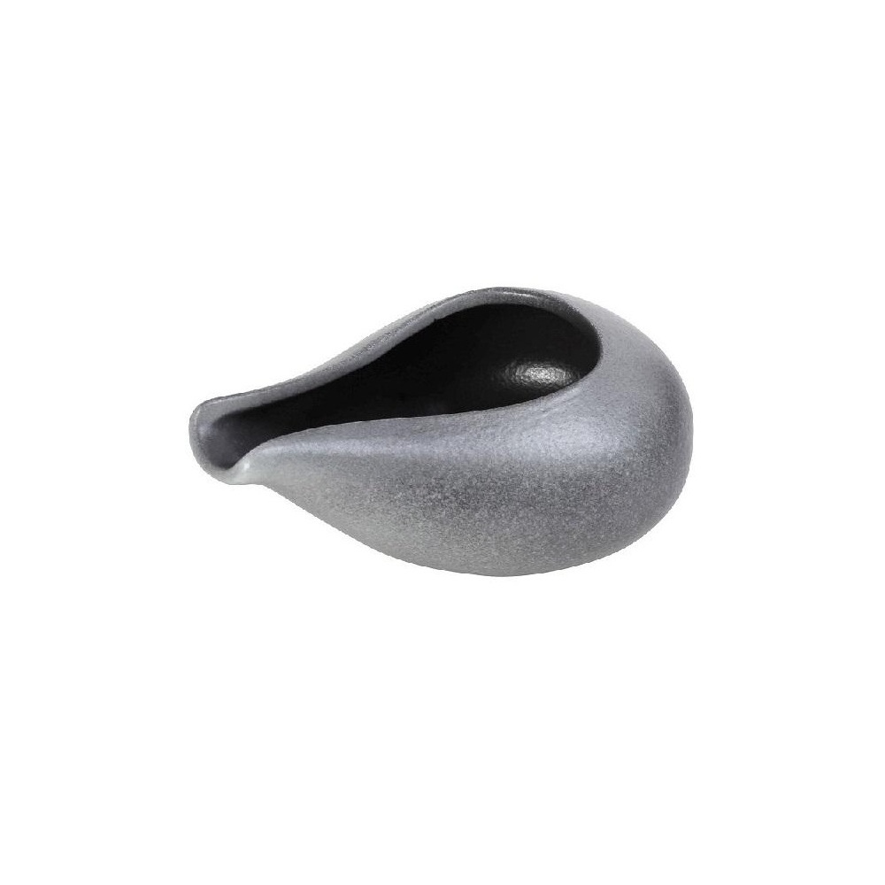 Σαλτσιέρα Πορσελάνη Γκρι 200ml 13,2x9x6,3cm Espiel Siders FUK334 - 