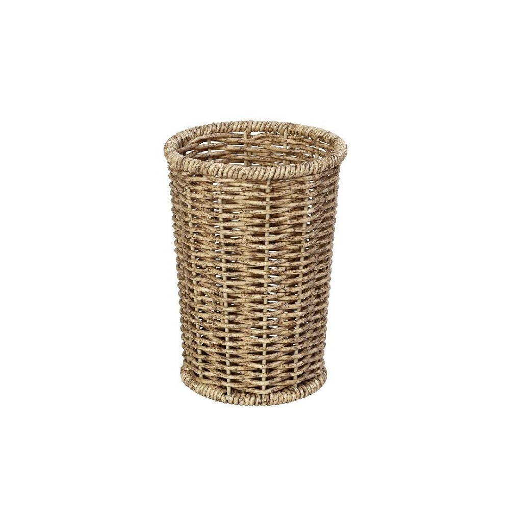 Δοχείο Ψάθινο Συνθετικό Μπεζ 11x11x15cm Espiel KOD130 - 