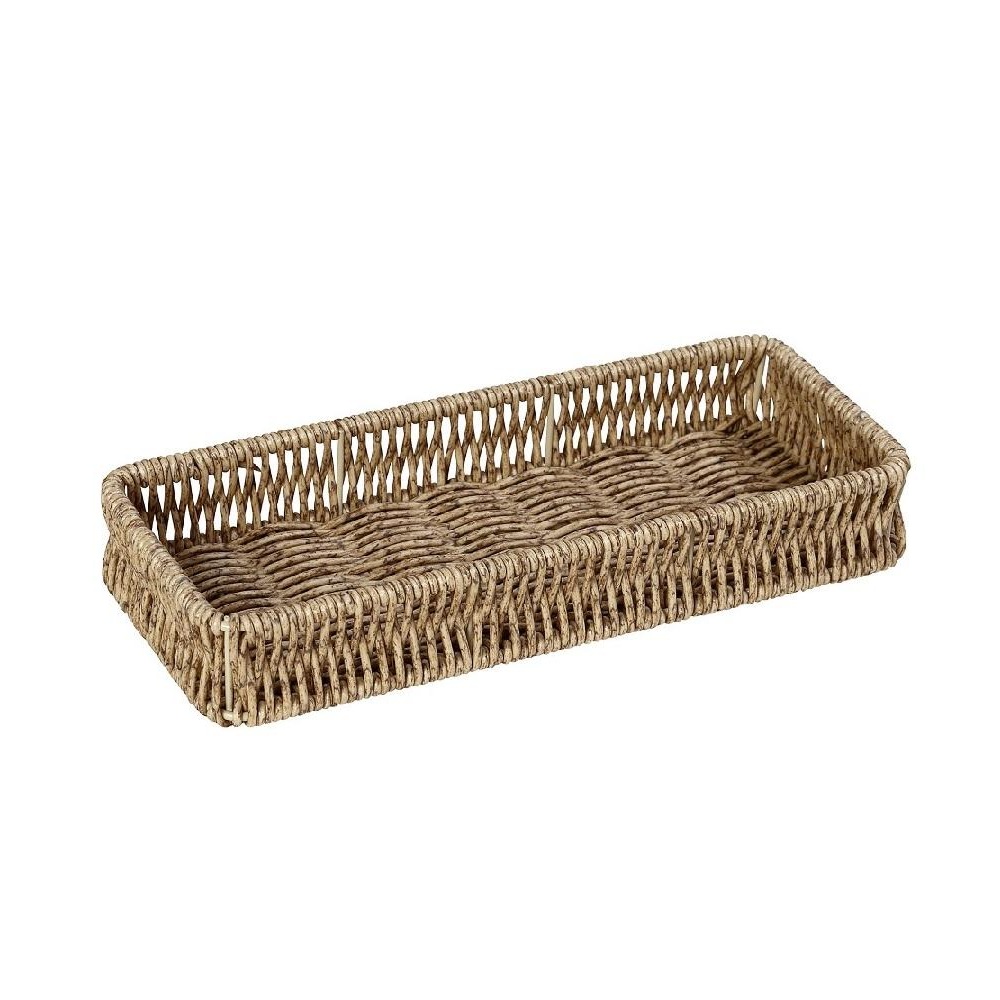 Δίσκος Ψάθινος Συνθετικός Μπεζ 26x11x4cm Espiel KOD132 - 