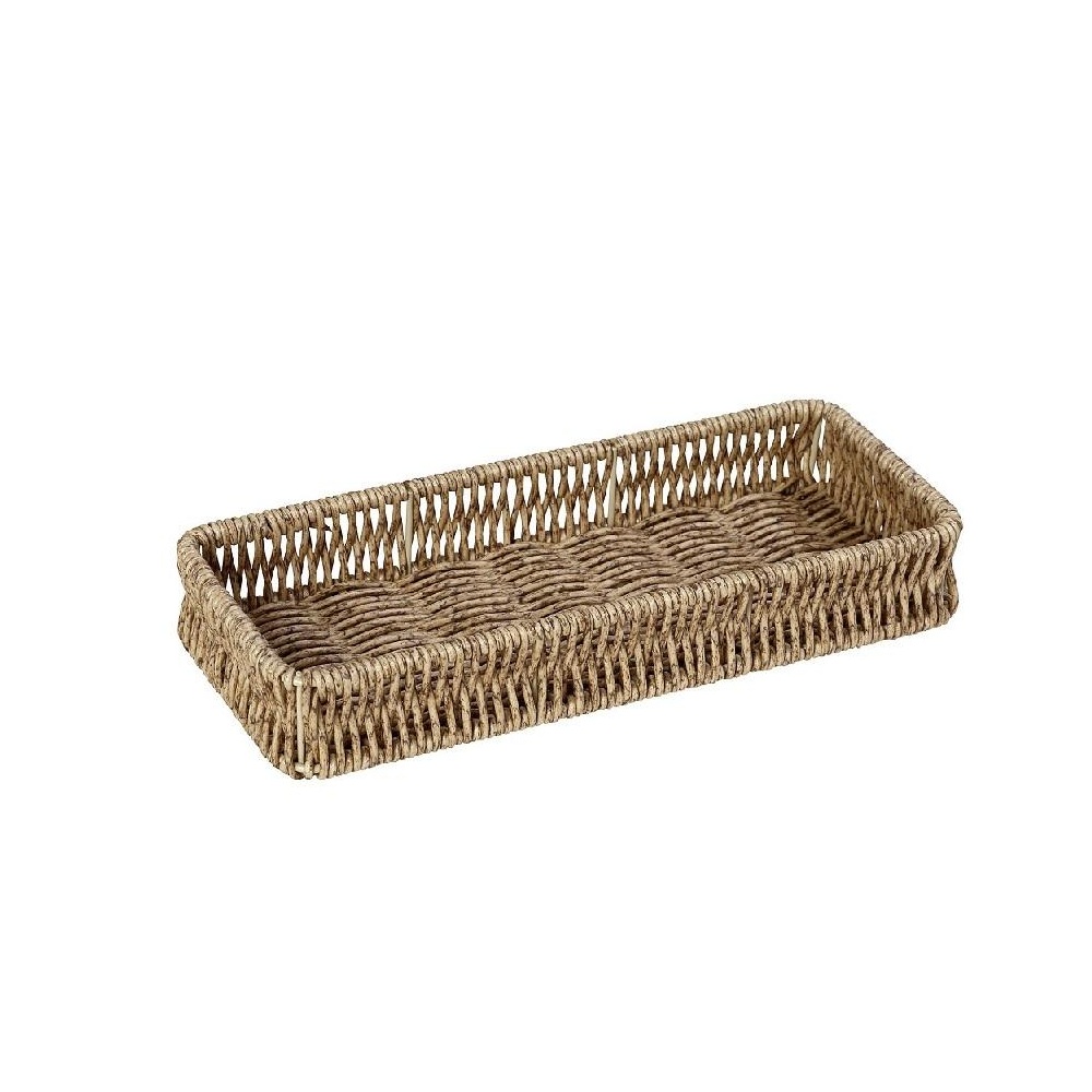 Δίσκος Ψάθινος Συνθετικός Μπεζ 23x8x4cm Espiel KOD133 - 