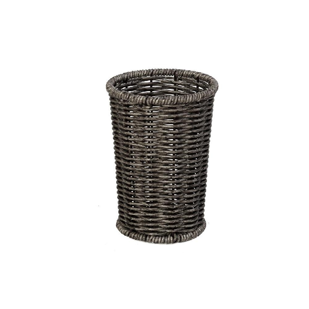 Δοχείο Ψάθινο Γκρι Συνθετικό Rattan 11x11x15cm Espiel KOD230 - 
