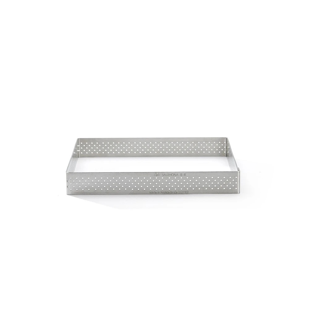 Φόρμα Τάρτας Ανοξείδωτη Διάτρητη 8x8x2cm De Buyer DB-3099.20 - 