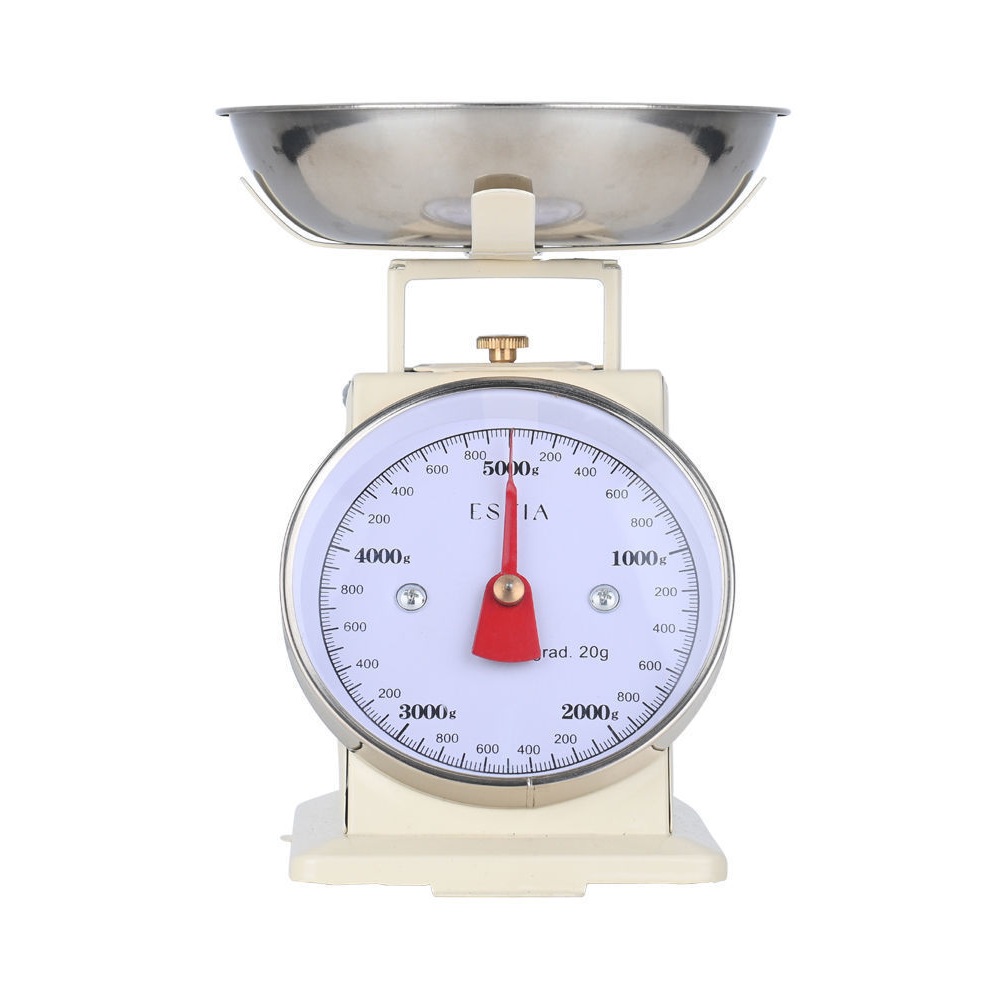 Ζυγαριά Κουζίνας Μεταλλική Μηχανική 5kg Ivory Allure εstia Home Art 01-28794 - 