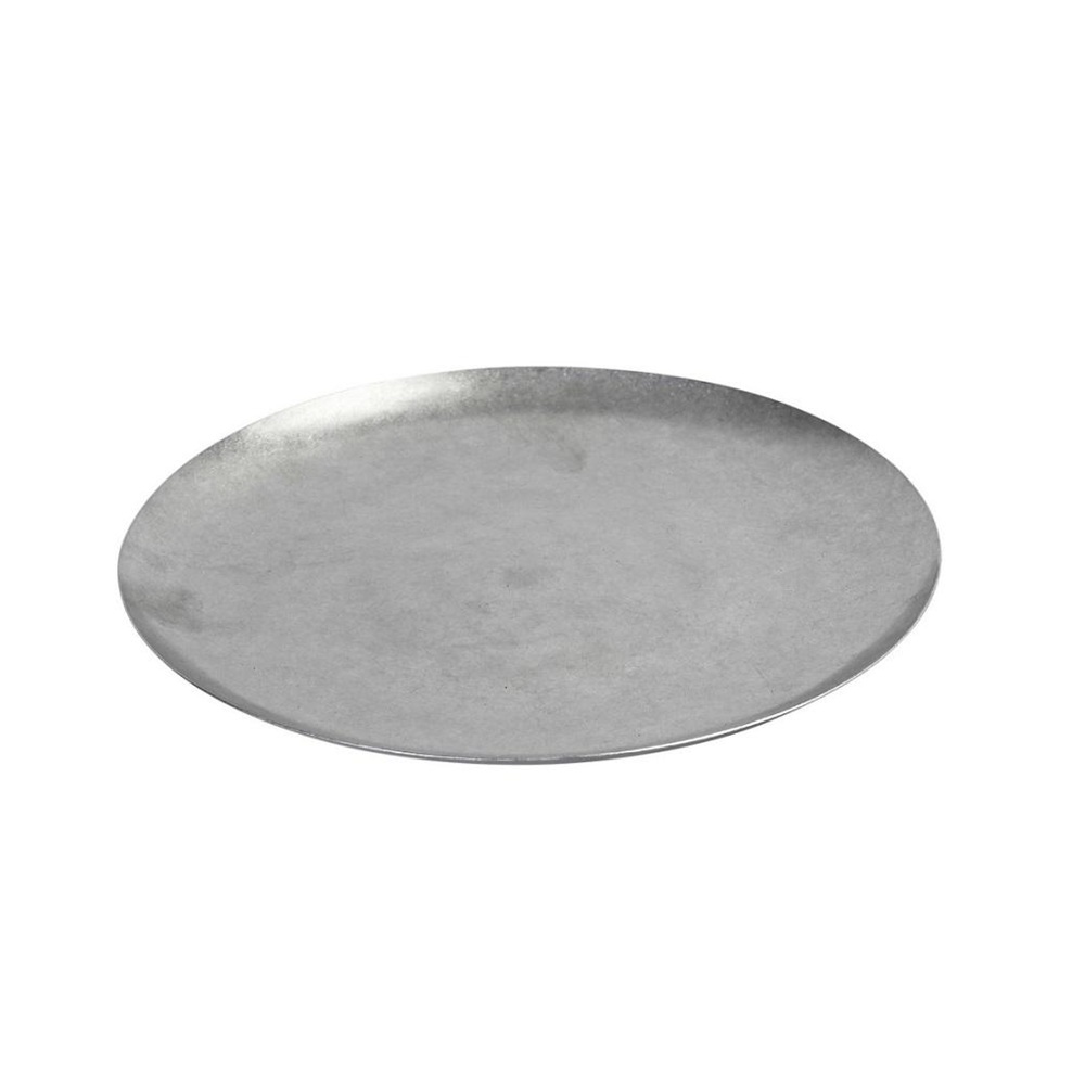 Πιάτο Ρηχό Στρογγυλό Ανοξείδωτο 18/10 SNOW Grey 26x26x1,5cm ESPIEL FEV114 - 
