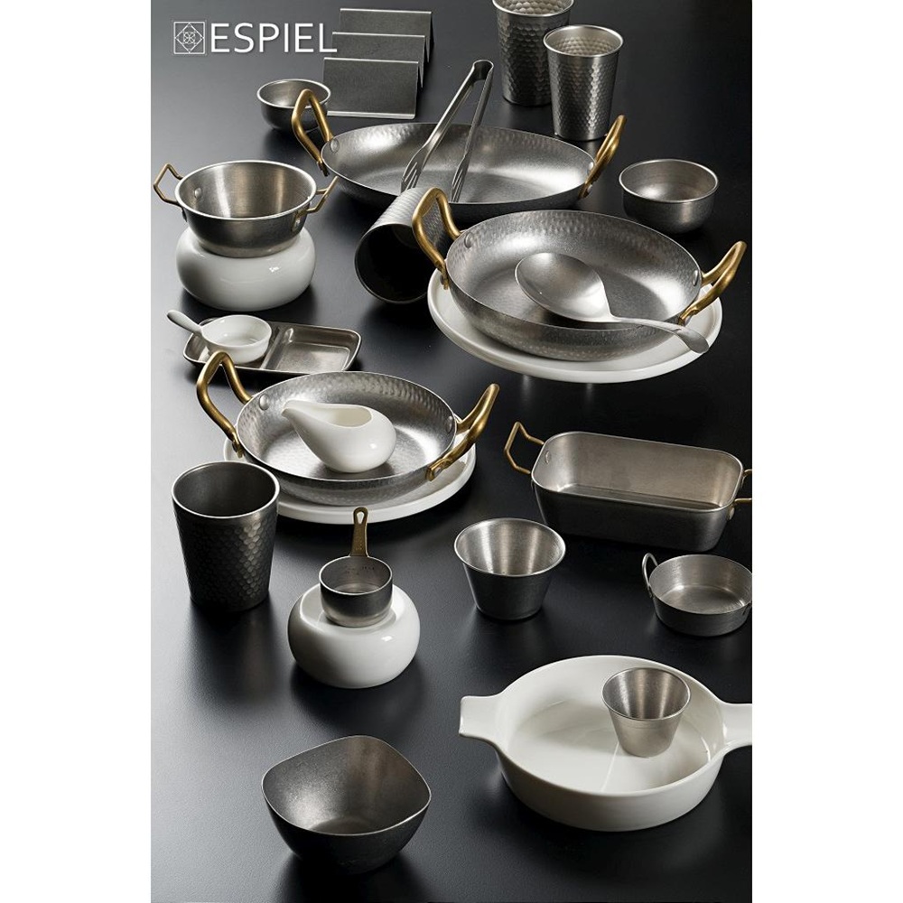 Μπολ Ντιπ Στρογγυλό Ανοξείδωτο 18/10 SNOW Grey 7,7x7,7x2,3cm ESPIEL FEV124 - 4
