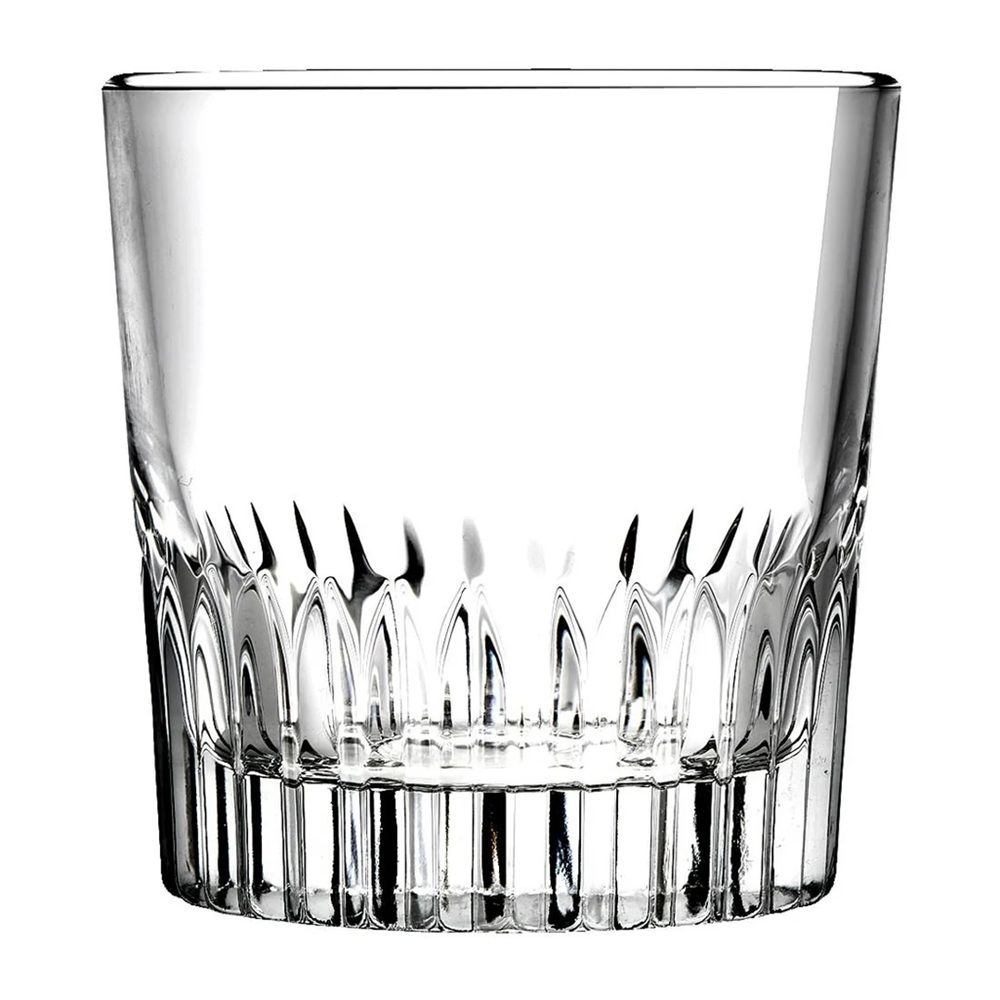Ποτήρι Γυάλινο Cheers Rocks 280ml Διαφανές H:8,82cm D:8,52cm ONIS S00119 - 