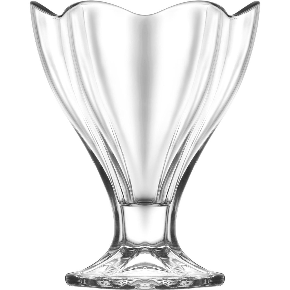 Ποτήρι Παγωτού Γυάλινο Διαφανές 250ml Ø100mm Lily LAV LVLIL42525F - 