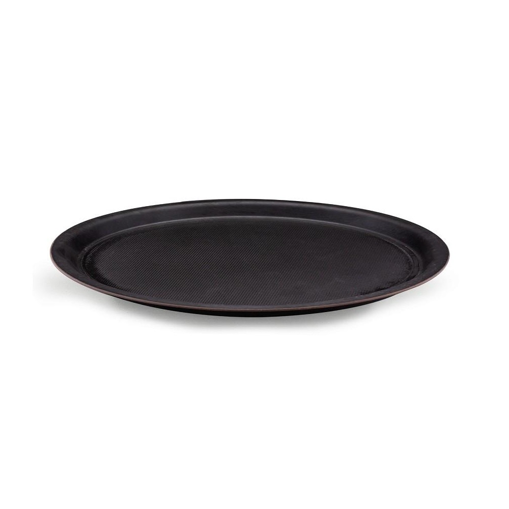 Δίσκος Μελαμίνης Αντιολισθητικός Carbon Matt Black Στρογγυλός 38cm TRIA TFKCM38K25-1 - 
