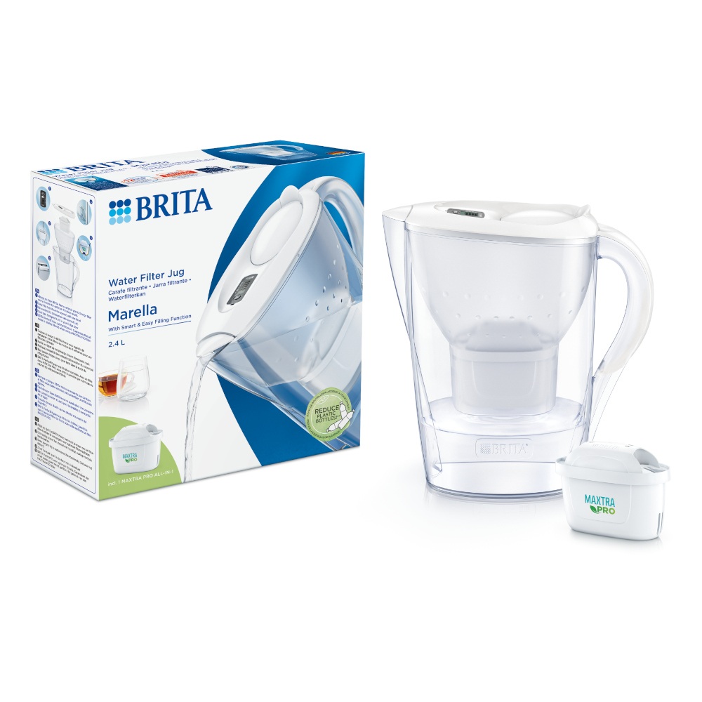 Κανάτα Νερού Φιλτραρίσματος BRITA Marella Cool 2.4Lt Λευκή με Φίλτρο Maxtra PRO All-in-1 1267311 - 