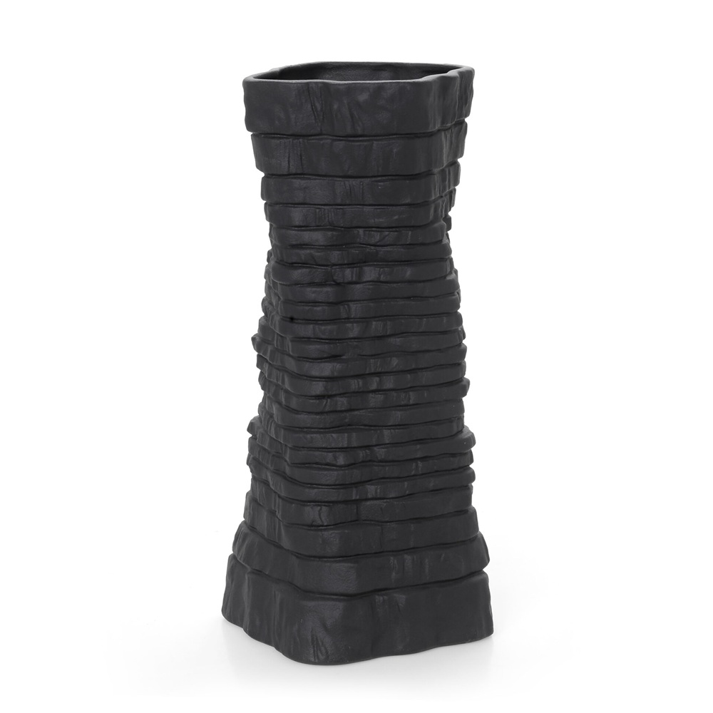 Βάζο Πορσελάνης Iron Terra Μαύρο Ματ 34,2cm HFA 5484001 - 