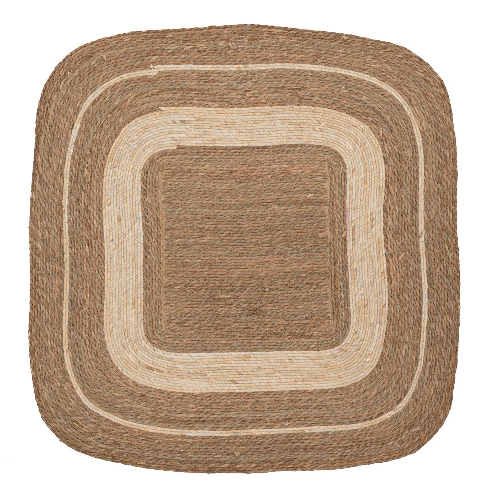 Χαλί Γιούτα-Βαμβάκι Καφέ Natural-Beige Τετράγωνο 150x150cm Boho iliadis 90148 - 
