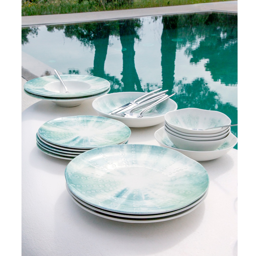 Πιάτο Ρηχό Πορσελάνης Φ28cm Αχινός Blue Ionia 1562403 - 3