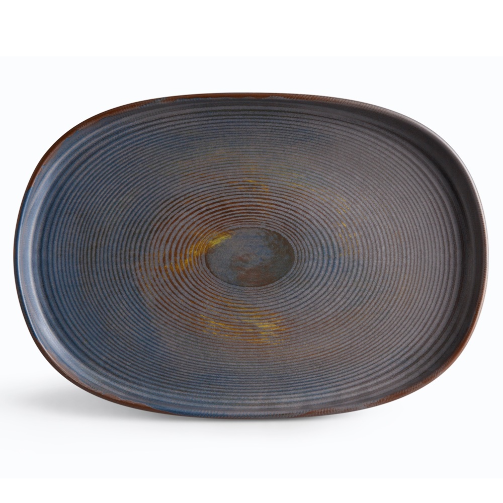 Πιατέλα Οβάλ Stoneware 33cm Vythos Ionia 1521005 - 