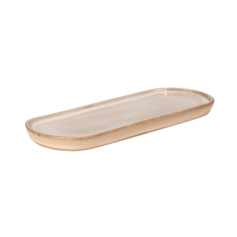 Δίσκος Οργάνωσης Κεραμικός Μπεζ 26x11x2cm Satin εstia Home Art 02-27773 - 