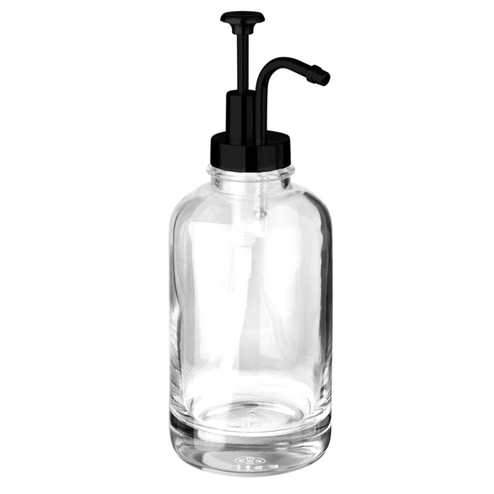 Αντλία Σαπουνιού Γυάλινη Μαύρη 500ml 8x20cm Purity εstia Home Art 01-29807 - 