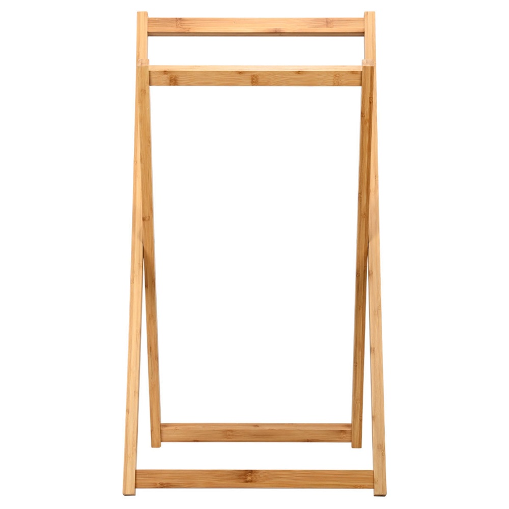 Κρεμάστρα Πετσέτας Bamboo Επιδαπέδια 2 Θέσεων 44,5x40x82cm Bamboo Essentials εstia Home Art 02-27513 - 2