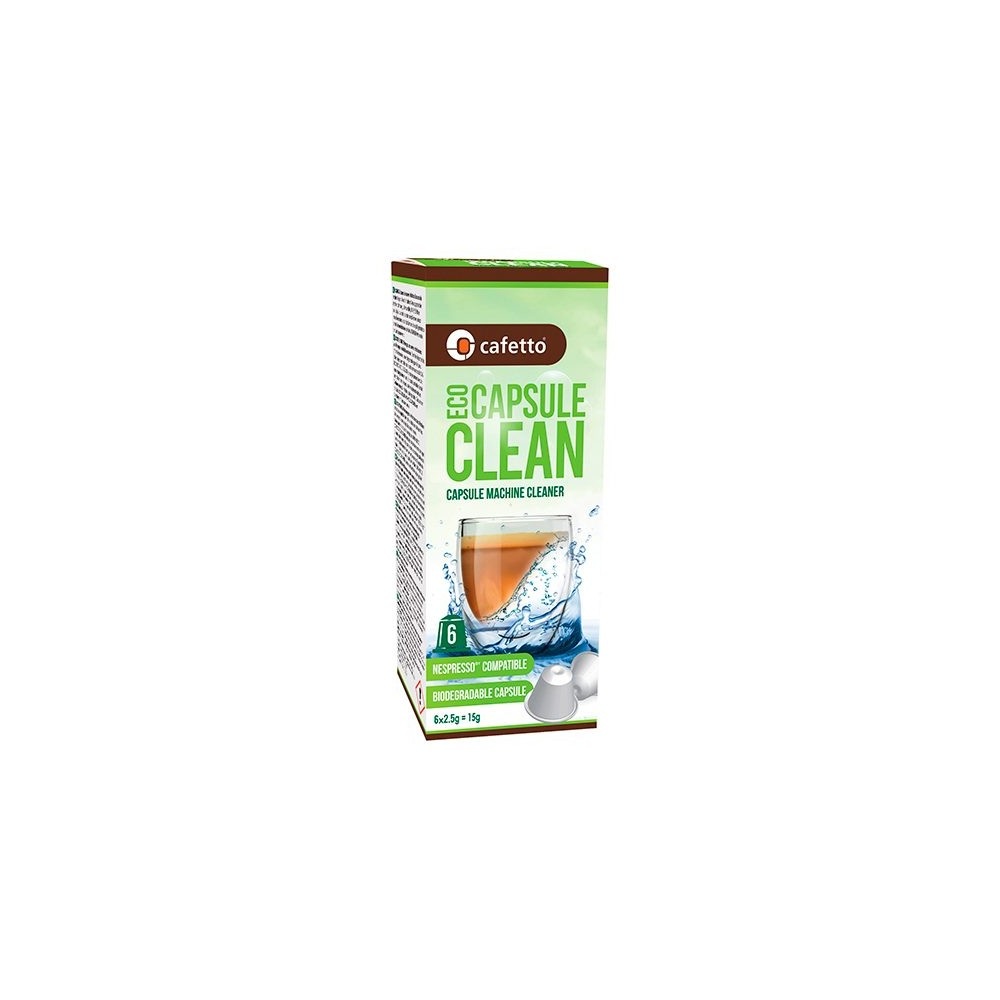 Κάψουλες Καθαρισμού Μηχανών Καφέ Nespresso 6τμχ Eco Clean Βιοδιασπώμενες Cafetto 18013