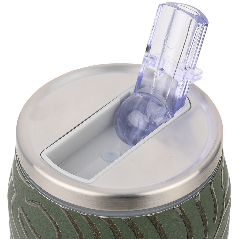 Θερμός Travel Cup Ανοξείδωτο 500ml Olive Flow με Καλαμάκι και Στεγανό Καπάκι Save the Aegean Estia 01-31237 - 3