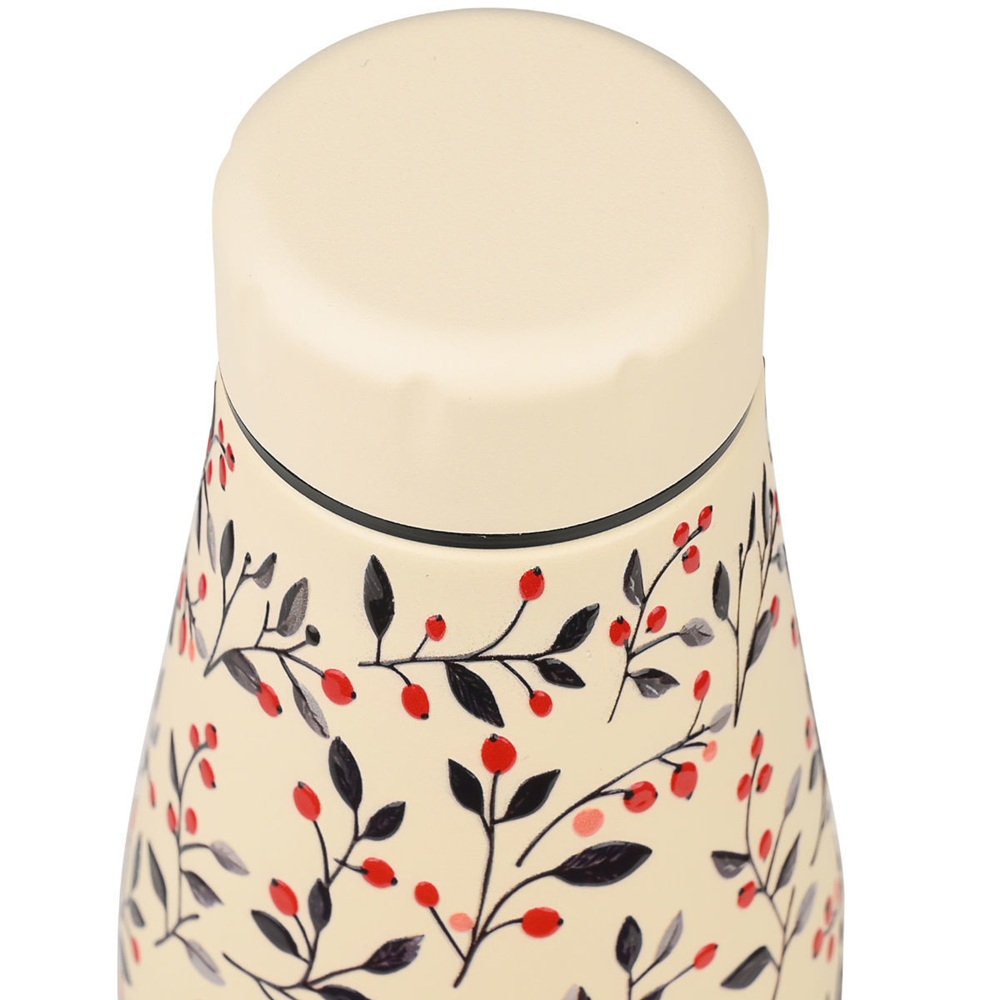 Θερμός Travel Flask Ανοξείδωτο 500ml Bloom Beige με Στεγανό Καπάκι και Διπλό Τοιχωμα Save the Aegean Estia 01-31558 - 3