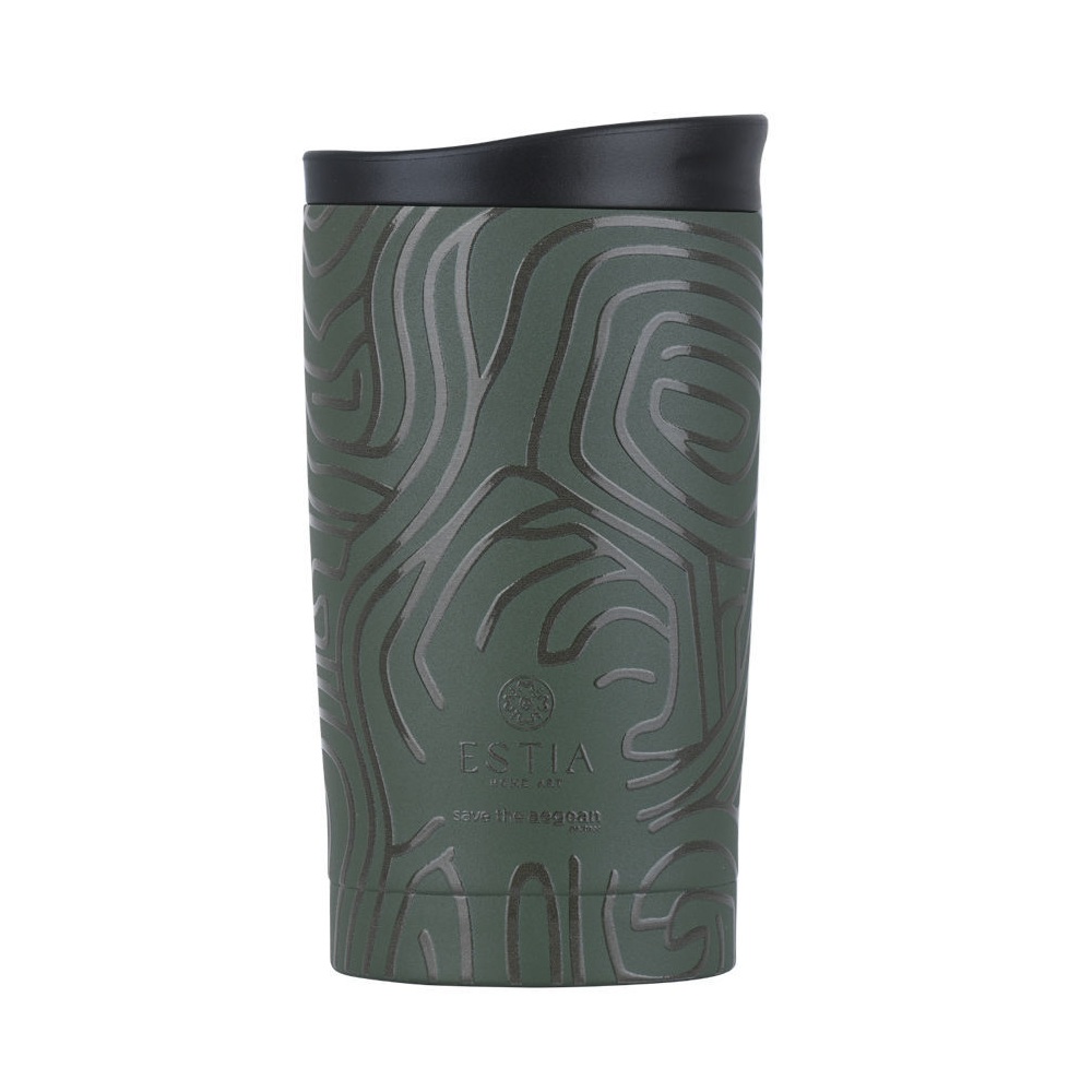 Θερμός Ανοξείδωτος Olive Flow 350ml Travel Mug Save the Aegean Estia 01-31886 - 1