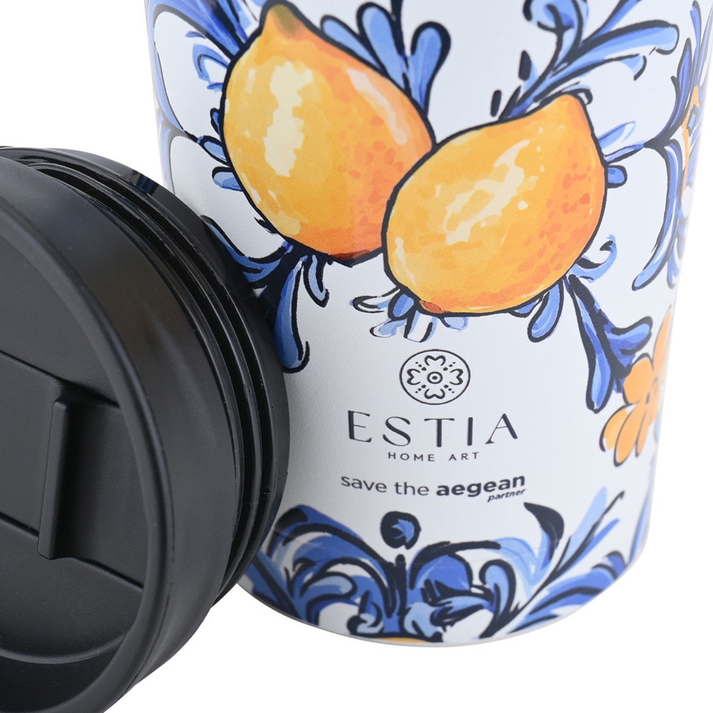 Θερμός Ανοξείδωτο Amalfi Coast 350ml Travel Mug Save the Aegean Estia 01-31909 - 3