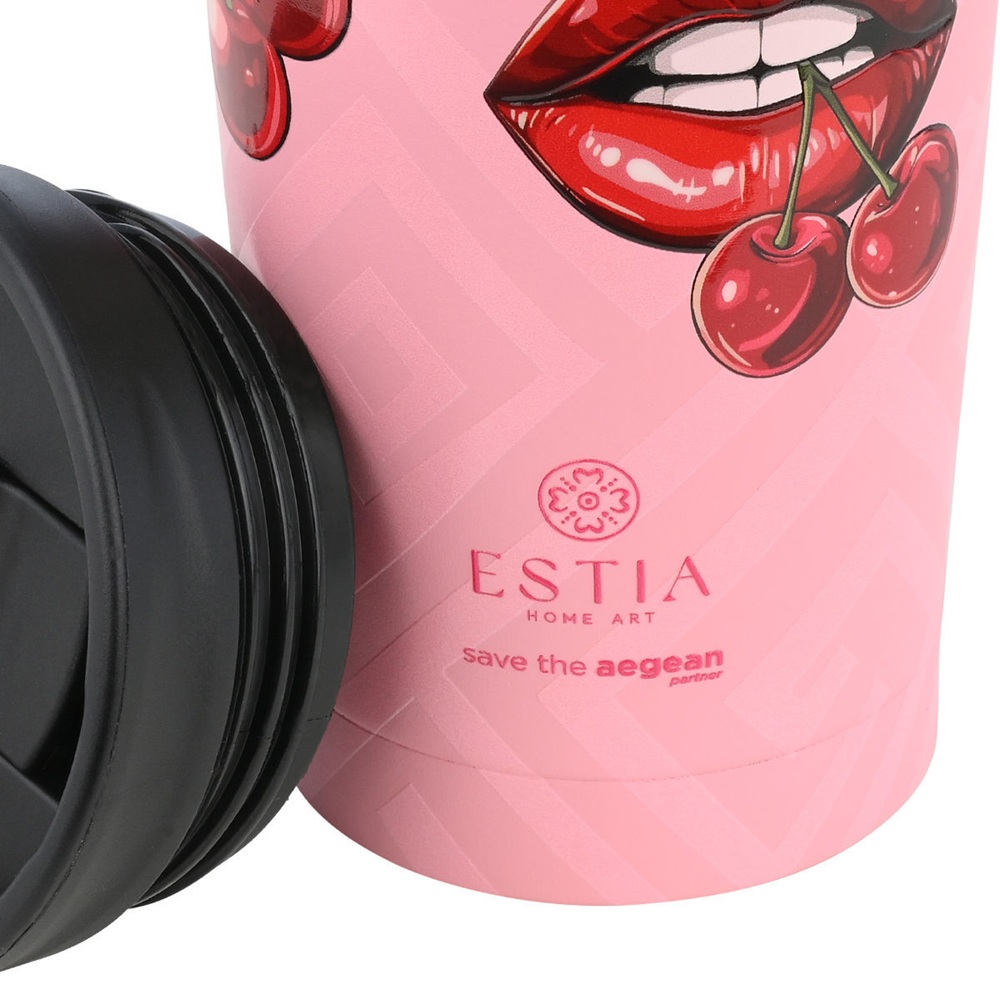 Θερμός Ανοξείδωτο Blush Pop 350ml Travel Mug Save the Aegean Estia 01-31923 - 3