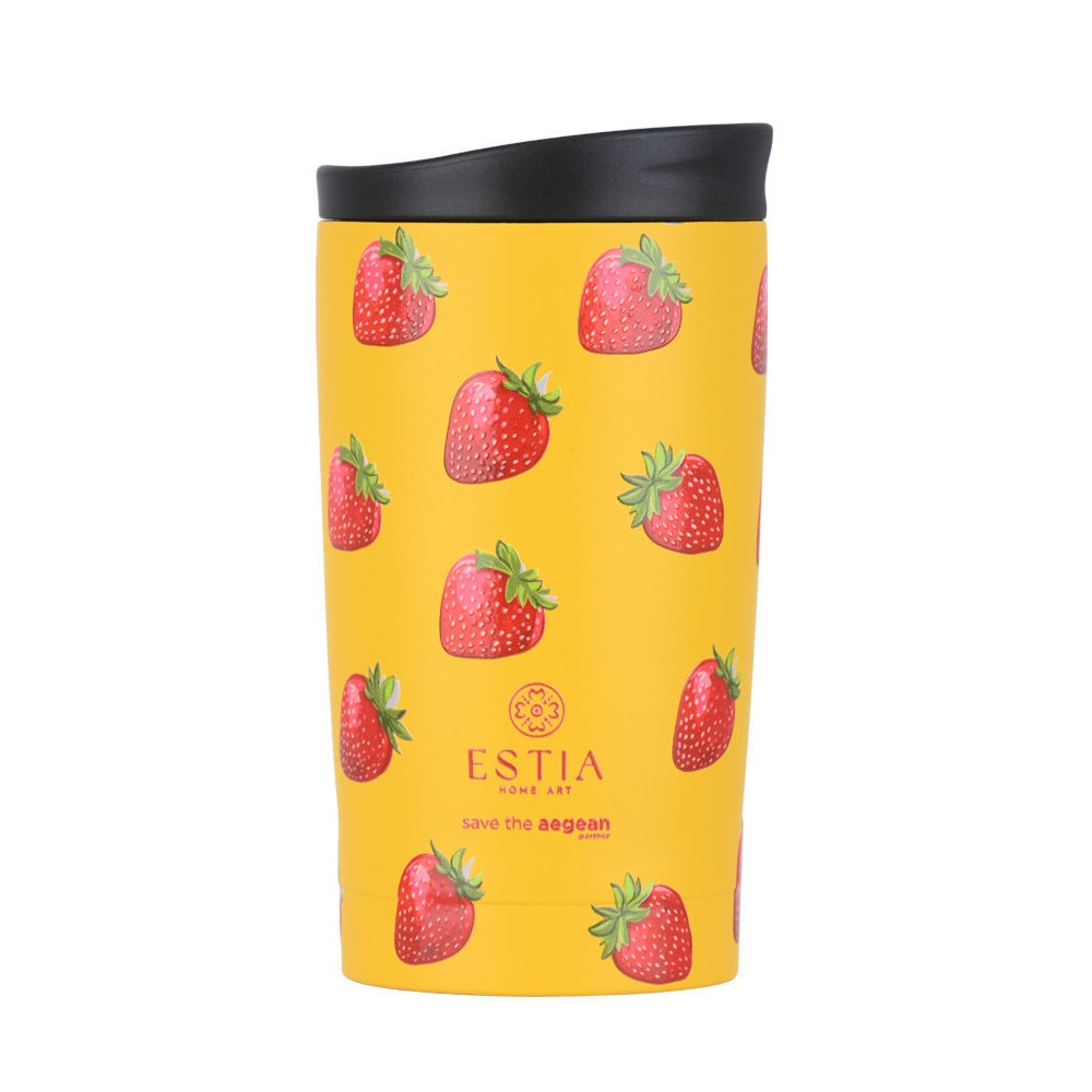 Θερμός Ανοξείδωτο Berry Bright 350ml Travel Mug Save the Aegean Estia 01-31862 - 