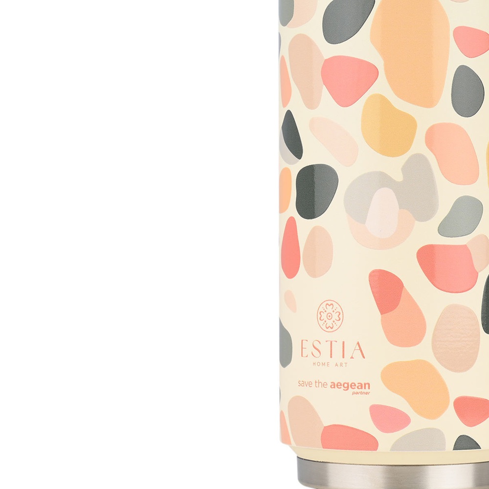 Θερμός Ανοξείδωτο Hue Pebbles 500ml Travel Cup Save the Aegean Estia 01-31220 - 2